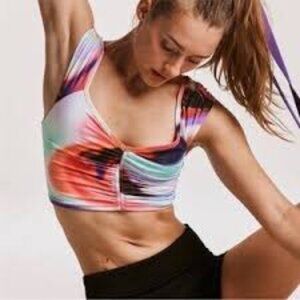 FP Movement Breathe Deeper Crop Tank in River Gradient